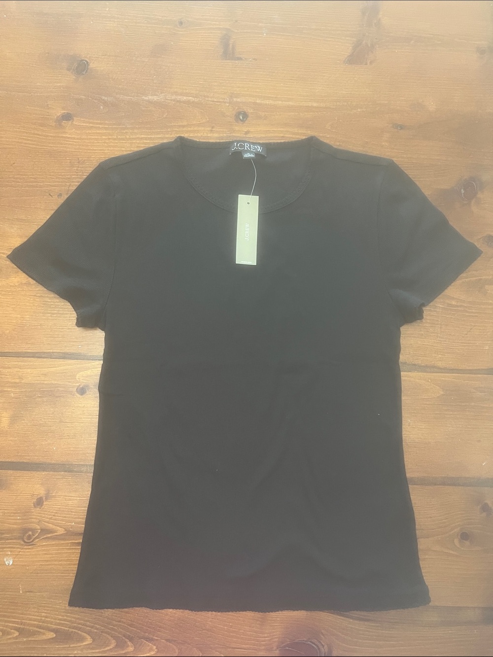J. Crew Black Short-Sleeve Crewneck Tee